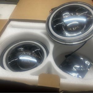 Led halo headlights for 97-2018 tj/jk Jeep